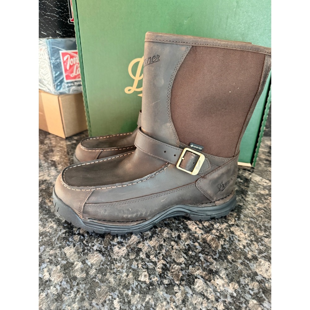 Danner Sharptail Rear Zip Mens Hunting Boots‎ Brown Leather Gore-Tex  9 EE